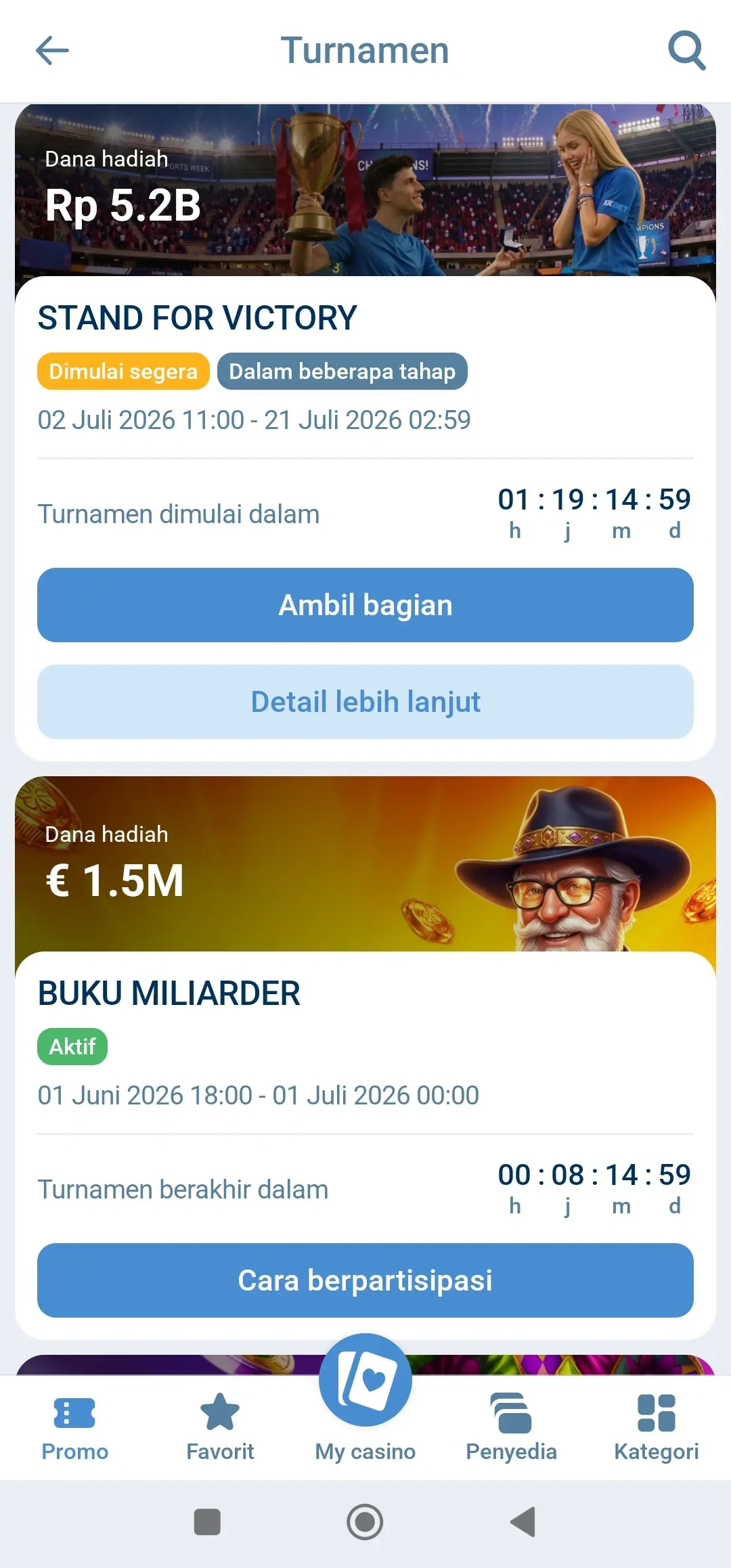 1xBet Android app screenshot 10